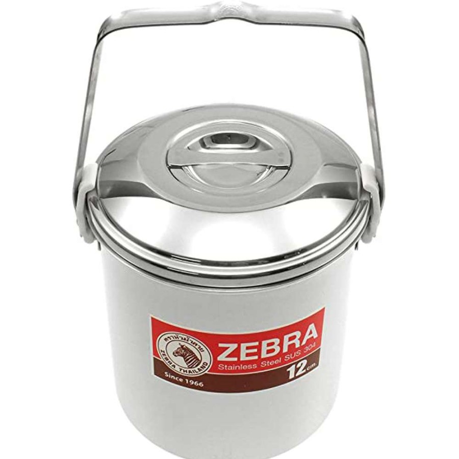 Camp & Garden * | Zebra Loop Handled Pot 12Cm 1.5 Litre Promotion