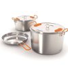 Camp & Garden * | Gsi Glacier Stainless Base Camper Pan Set Large Quality Guarantee