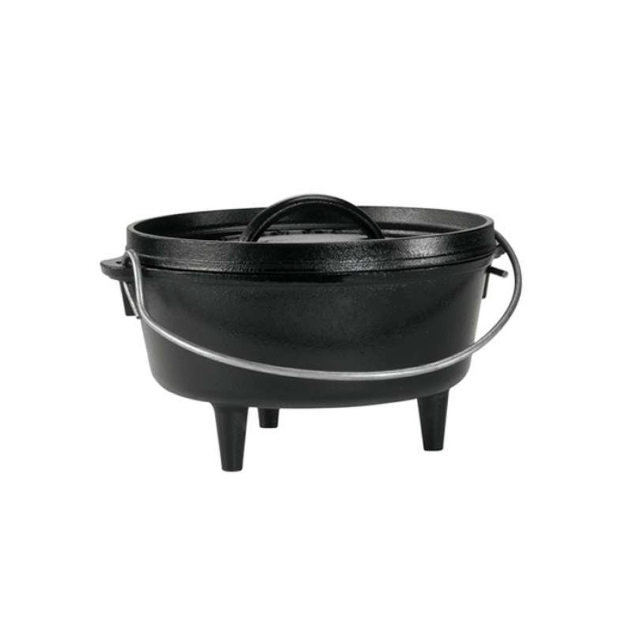 Camp & Garden * | Lodge 4Qt / 10 Inch Cast Iron Camp Dutch Oven Fire Sale