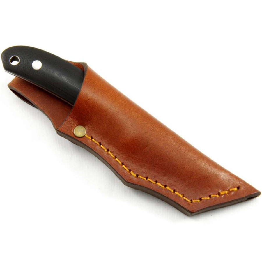 Camp & Garden * | Casstrom Safari Knife Black G10 Leather Sheath Popular