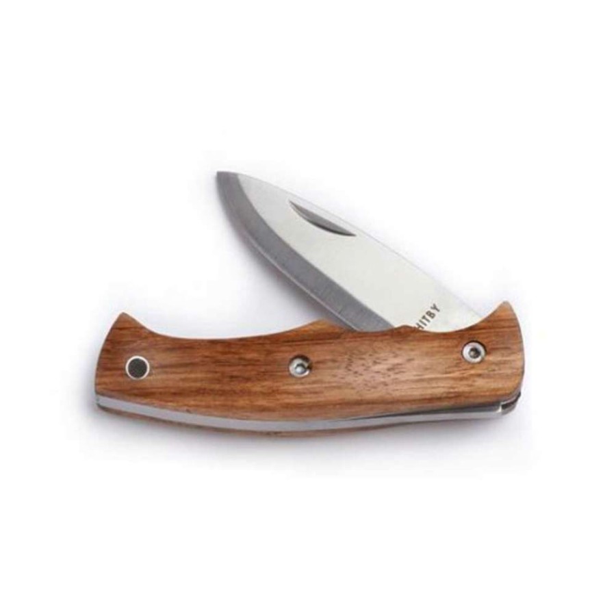 Camp & Garden * | Whitby Slip Joint Knife With Drop Point Blade Zebra Wood Sale Online