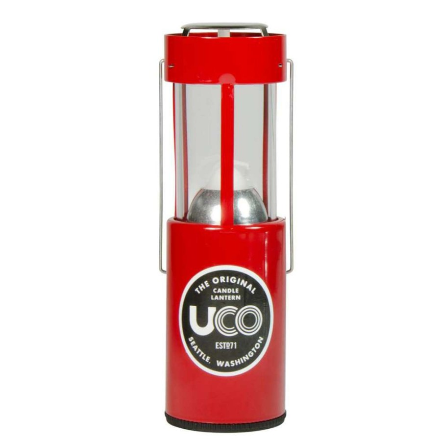 Camp & Garden * | Uco Original Candle Lantern Anodised Red Promotion