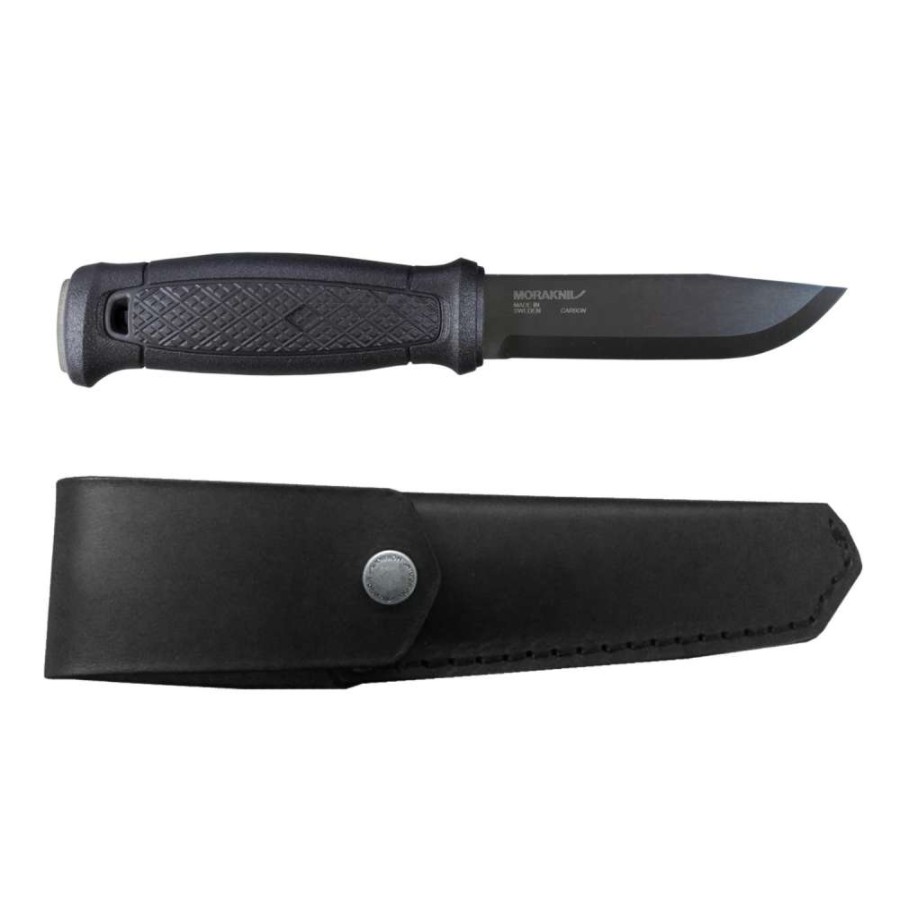 Camp & Garden * | Mora Garberg Black Carbon With Leather Sheath Online