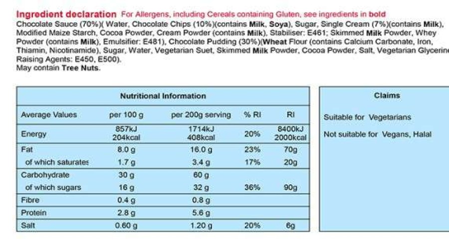 Camp & Garden * | Wayfayrer Chocolate Pudding And Chocolate Sauce 410Kcal Boil In The Bag Quality Guarantee