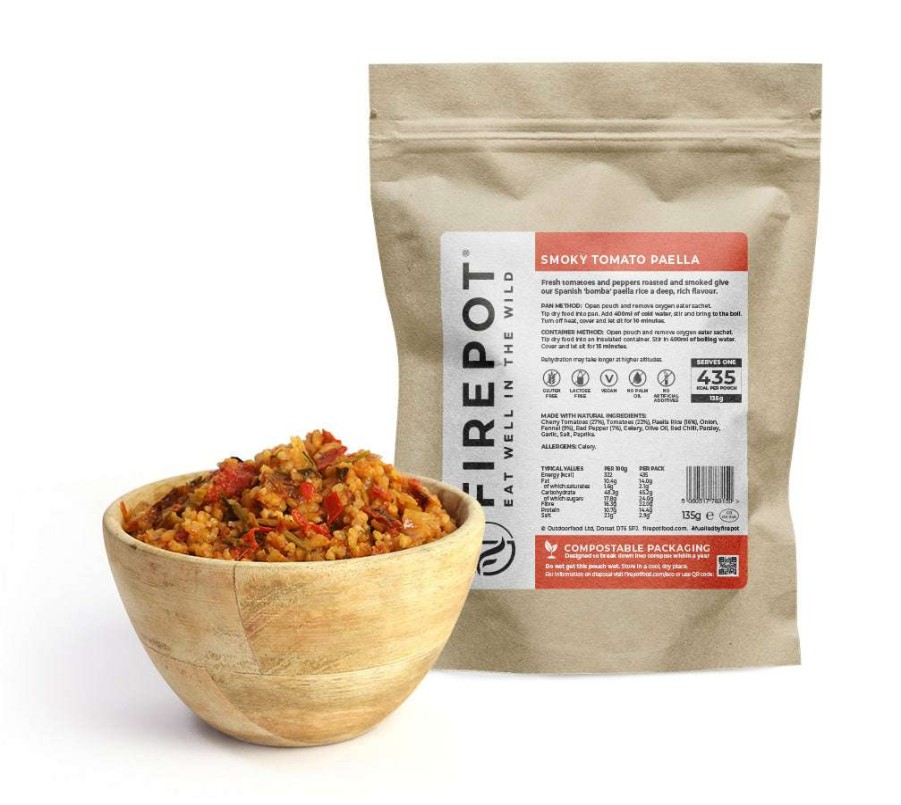 Camp & Garden * | Firepot Foods Smoky Tomato Paella Vegan Gf Lf Reg 135G Compostable Pack Dofe Approved Online