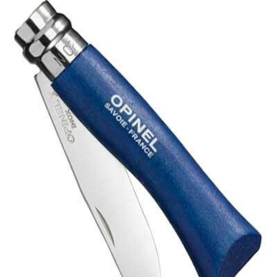 Camp & Garden * | Opinel No.7 Round-Ended Knife Blue Offering Discounts