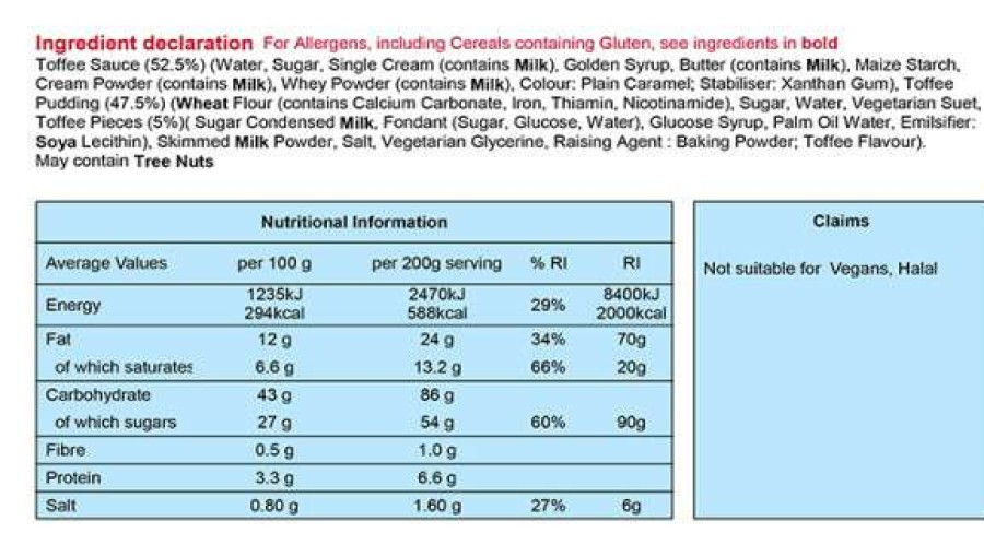 Camp & Garden * | Wayfayrer Sticky Toffee Pudding 592Kcal Boil In The Bag Discount