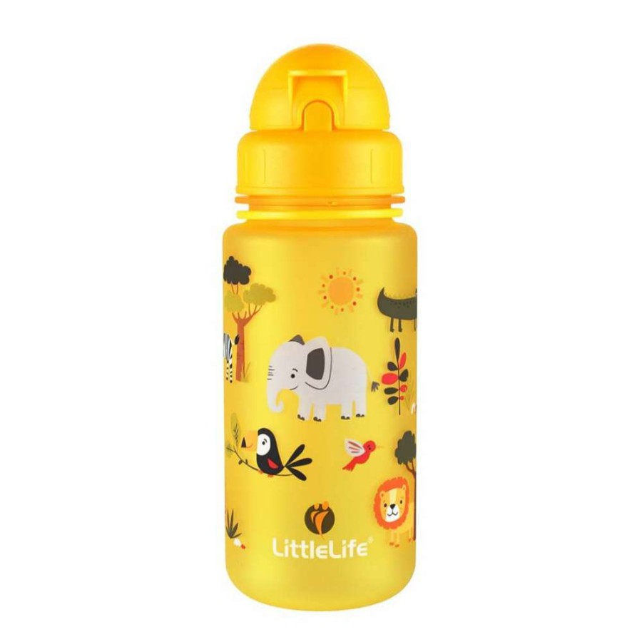 Camp & Garden * | Littlelife Water Bottle Yellow Tropical Sale Online