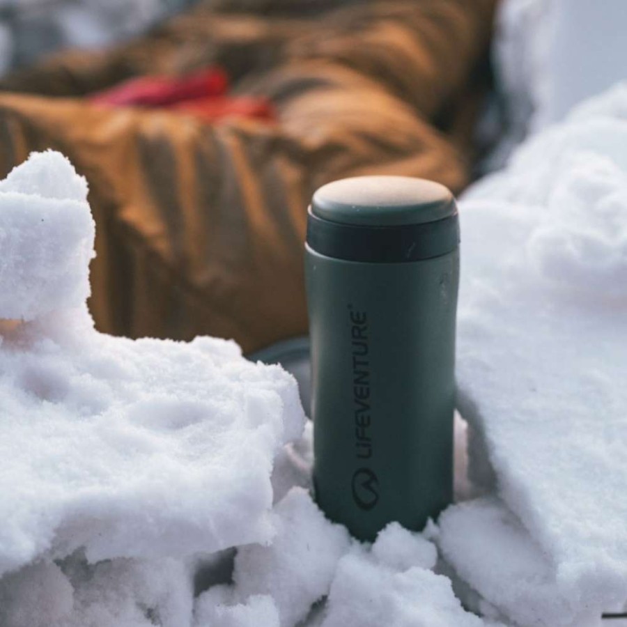 Camp & Garden * | Lifeventure Thermal Mug Khaki Quality Guarantee