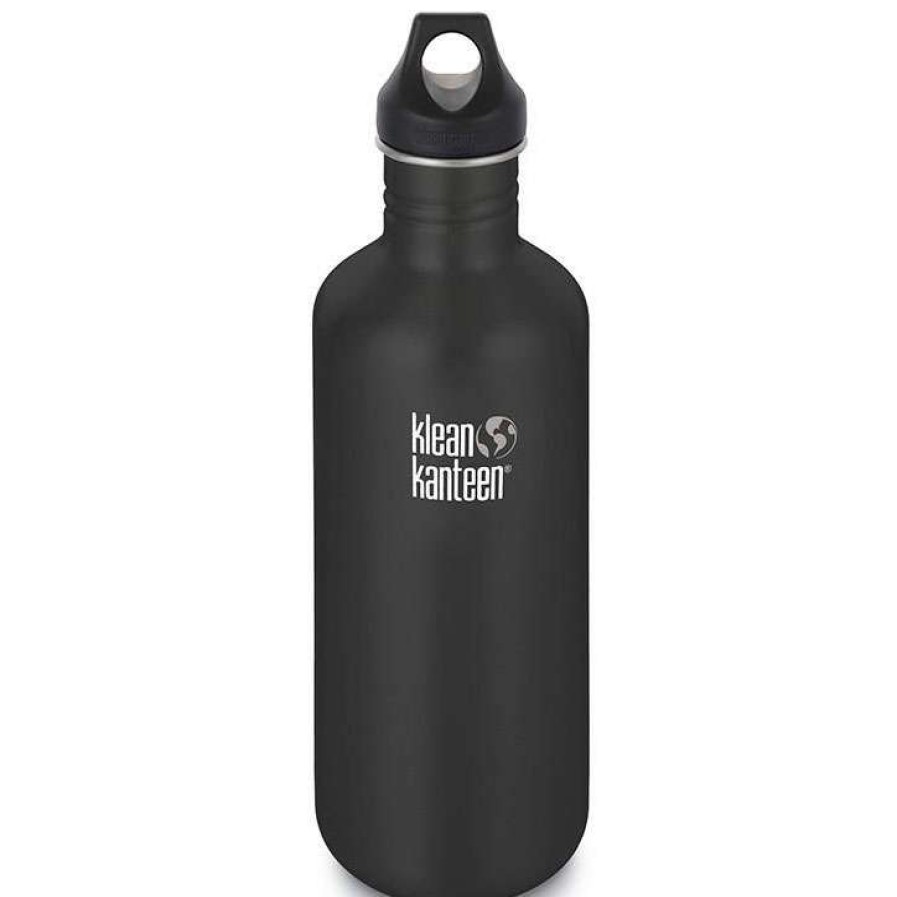 Camp & Garden * | Klean Kanteen Classic Bottle Loop Cap 1182Ml 40Oz Shale Black Discount