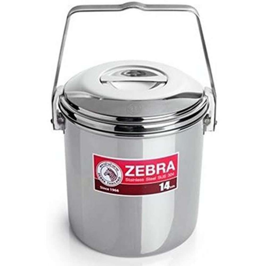 Camp & Garden * | Zebra Loop Handled Pot 14Cm 2.5 Litre Popular