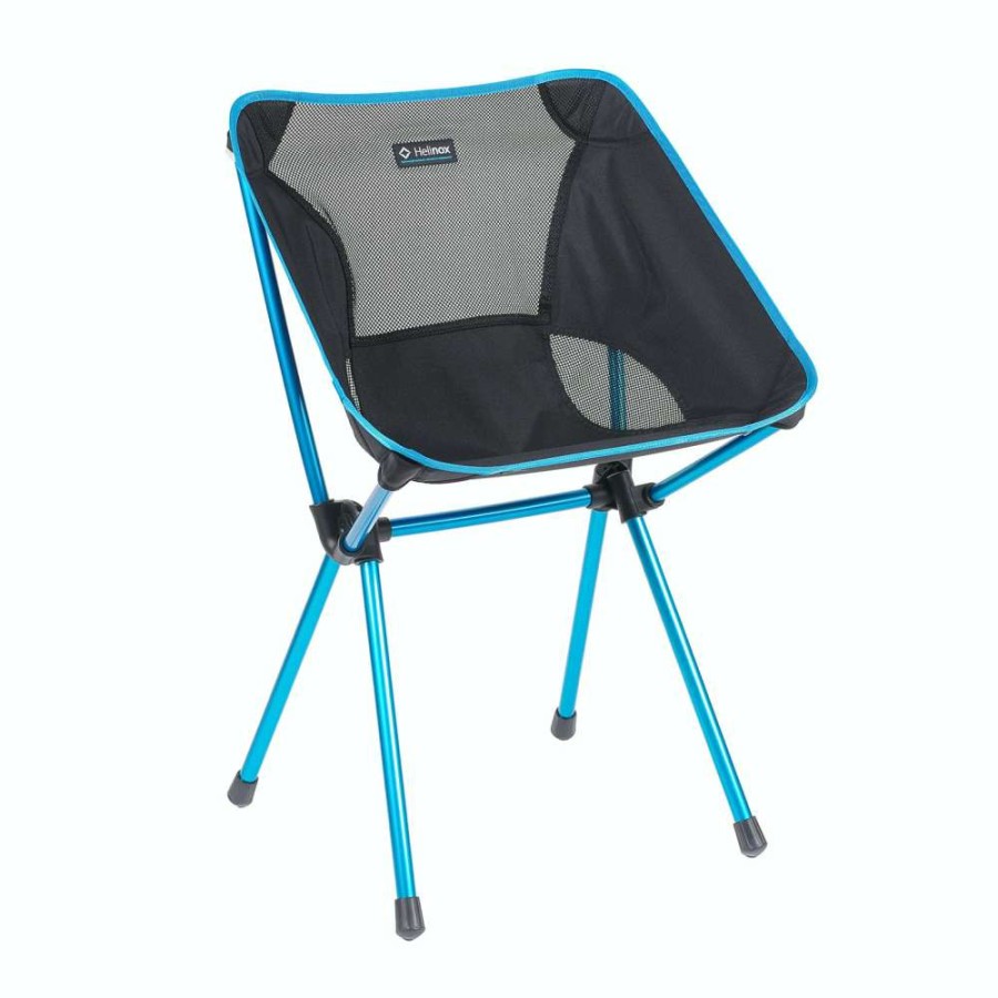 Camp & Garden * | Helinox Cafe Chair Black / Cyan Online Sale