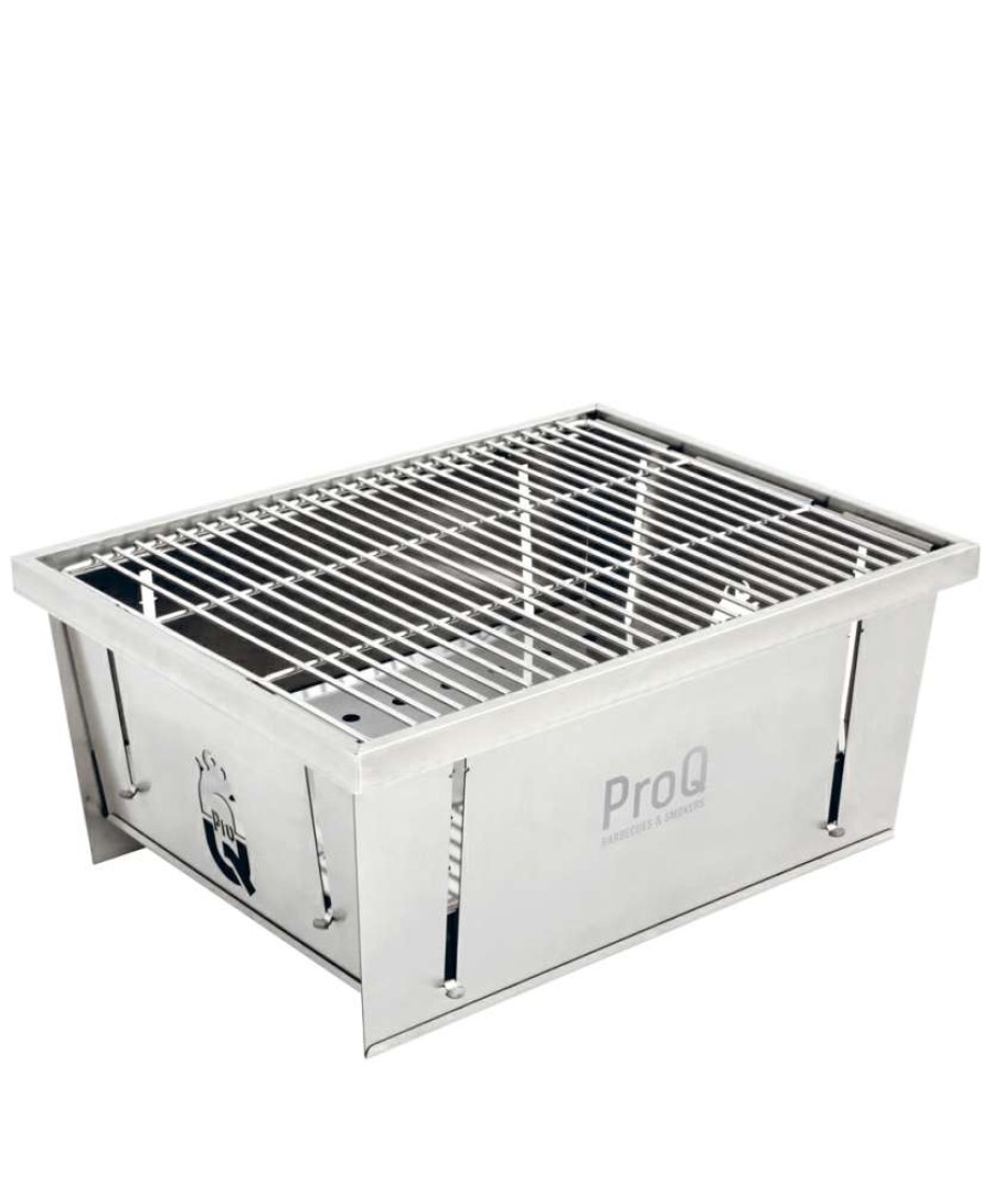 Camp & Garden * | Proq Flatdog Folding Stainless Steel Bbq With Discount