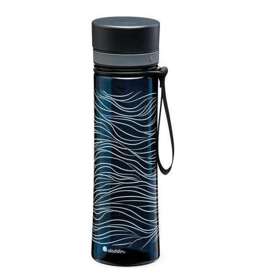 Camp & Garden * | Aladdin Aveo Water Bottle 0.6L Deep Navy Print Discount