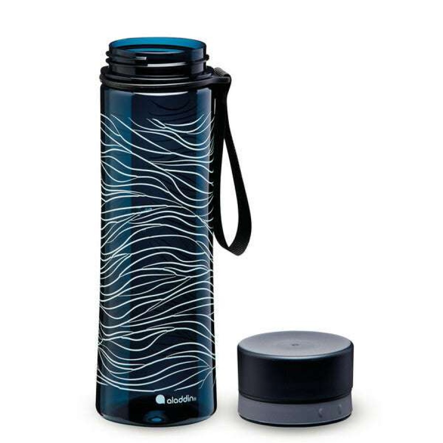 Camp & Garden * | Aladdin Aveo Water Bottle 0.6L Deep Navy Print Discount