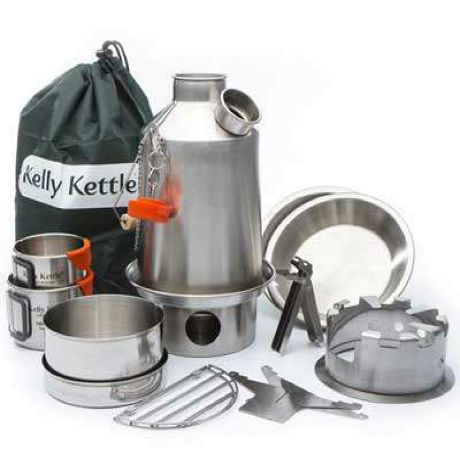 Camp & Garden * | Kelly Kettle Ultimate Stainless Steel 1.2L Scout Kettle Kit With Whistle Excellent Quality