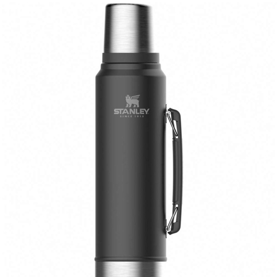 Camp & Garden * | Stanley Classic 1 Litre Vacuum Bottle Matte Black Special Offers