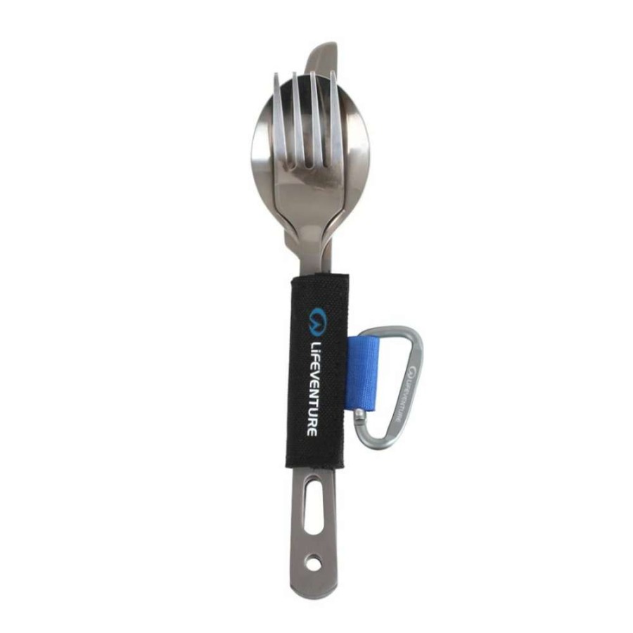 Camp & Garden * | Lifeventure Titanium Camping Knife Fork Spoon Set New In