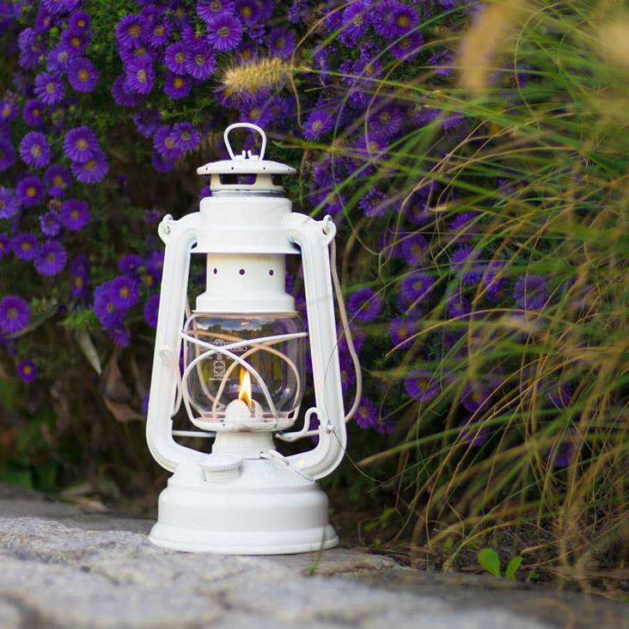 Camp & Garden * | Feuerhand Baby Special 276 Hurricane Lantern Pure White Crazy Deals