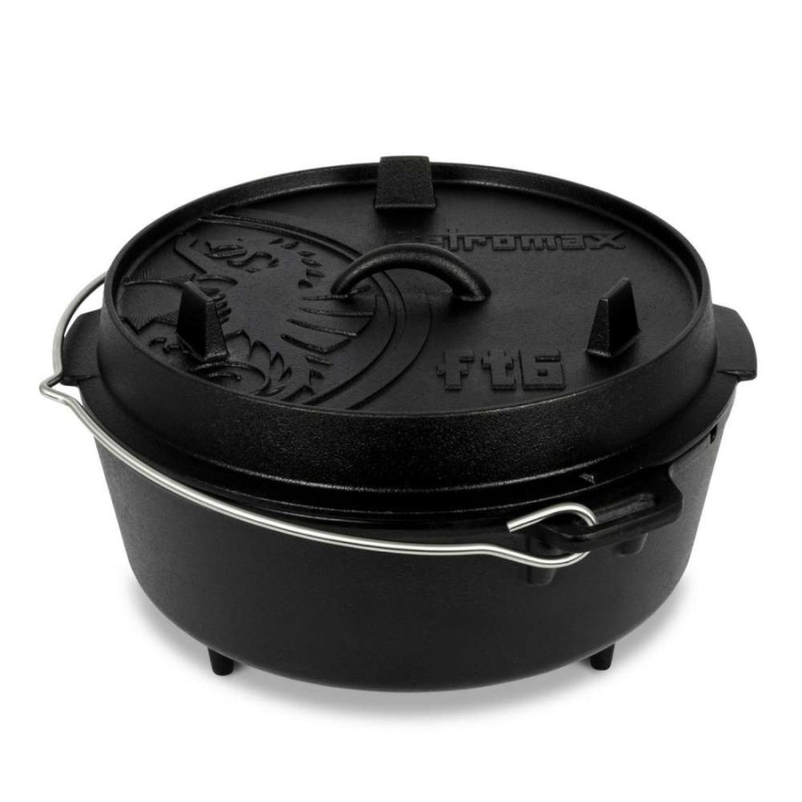 Camp & Garden * | Petromax Ft6 6-Quart Cast Iron Dutch Oven New In