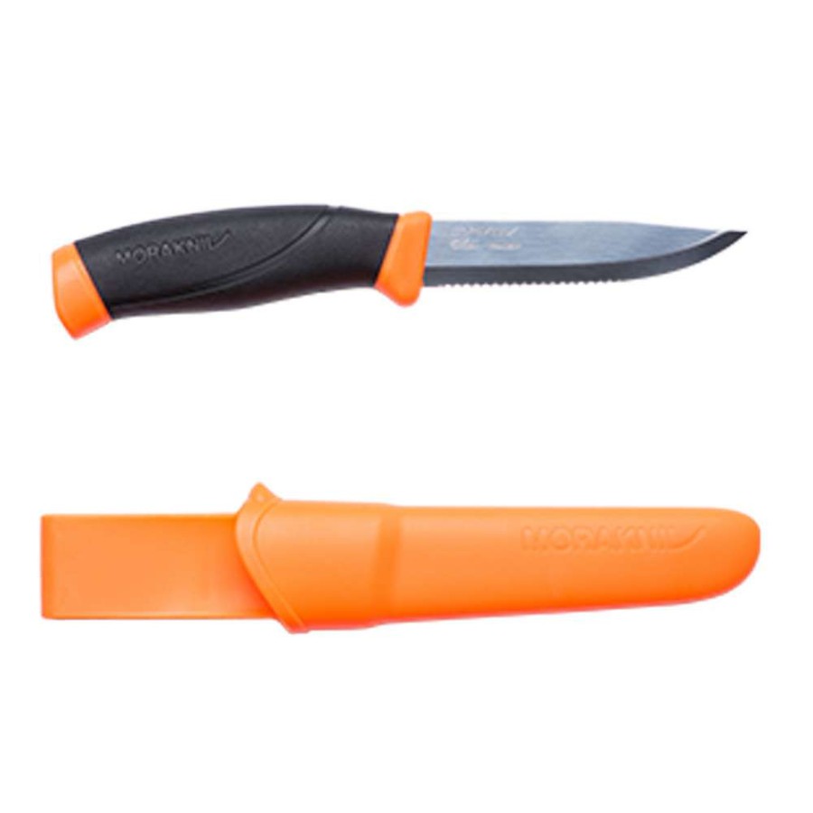 Camp & Garden * | Mora Companion Stainless Steel Rope Rescue Knife Orange Quick Delivery