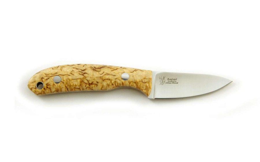 Camp & Garden * | Casstrom Safari Knife Stabilised Curly Birch Quick Delivery