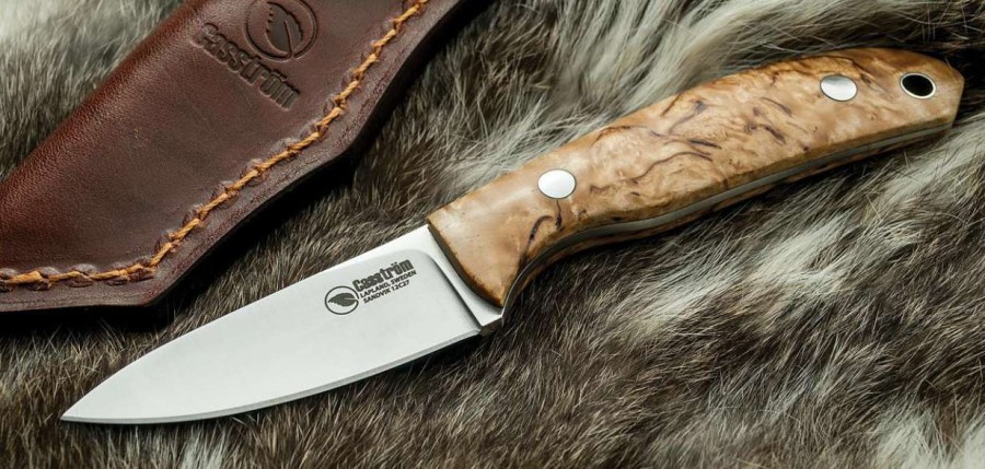 Camp & Garden * | Casstrom Safari Knife Stabilised Curly Birch Quick Delivery