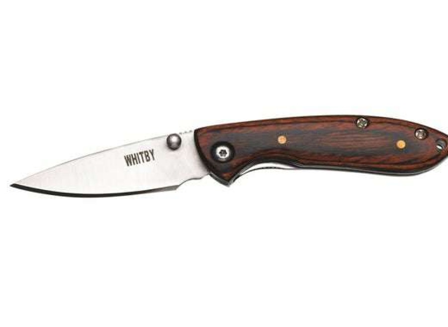 Camp & Garden * | Whitby Pakkawood Lock Knife Quality Guarantee