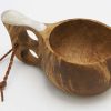 Camp & Garden * | Kuksa Antler Wooden Cup 2 Holes Crazy Deals